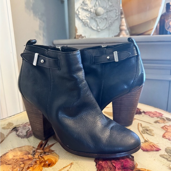 Coach Shoes - COACH Elegant Black Leather Ankle Boots